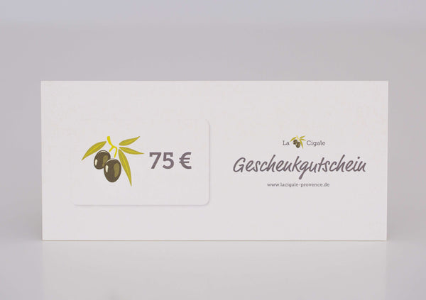 Geschenkgutschein EUR 75,-