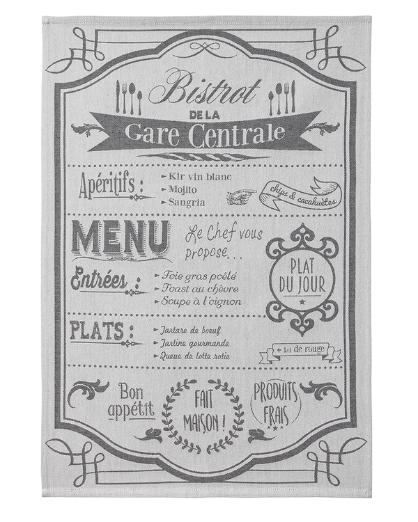 Geschirrtuch Jacquard Au Menu