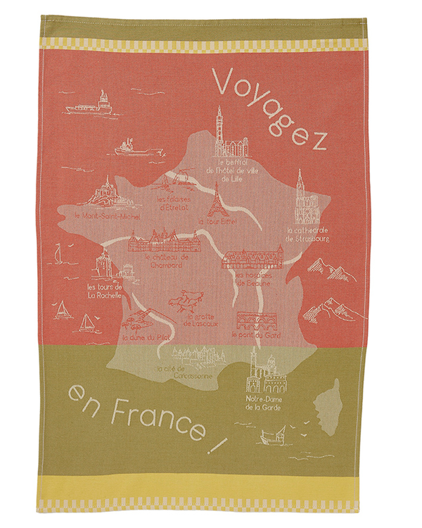 Geschirrtuch Les Monuments de France