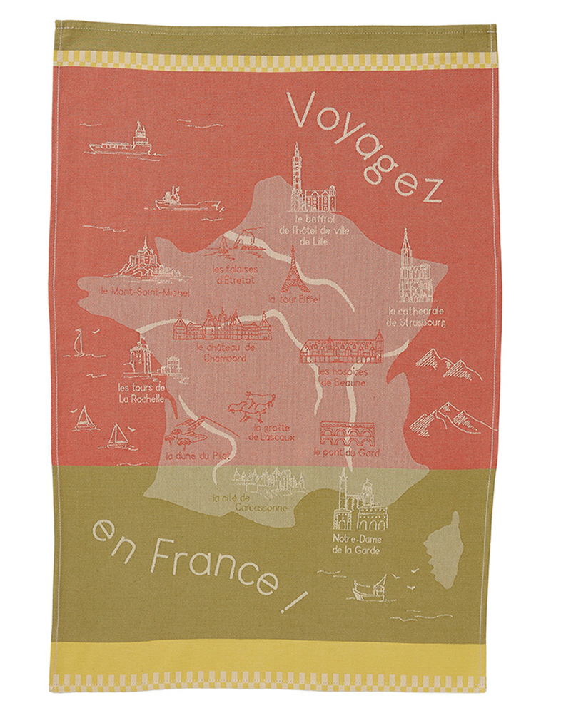 Geschirrtuch Les Monuments de France