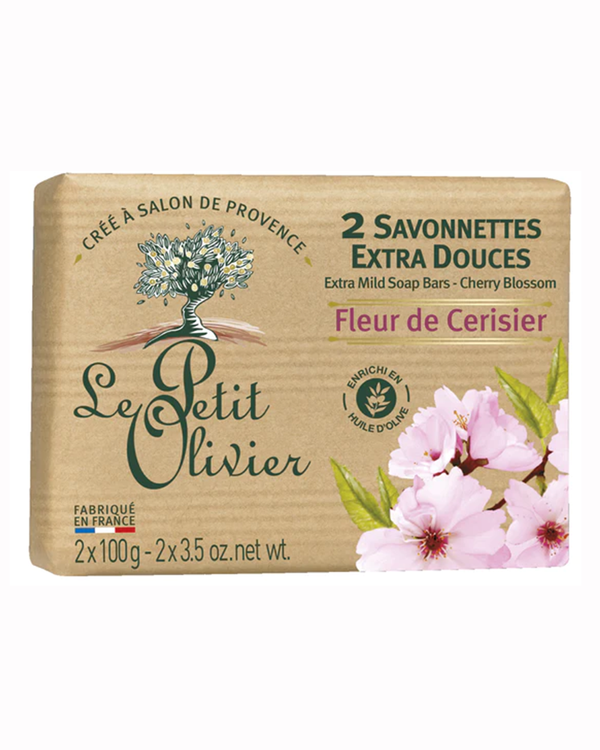 Naturseife Kirschblüte 2 x 100 g - Le Petit Olivier