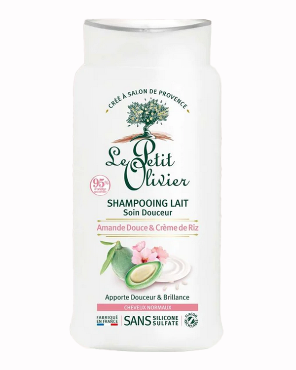 Shampoo für normales Haar süße Mandel & Reiscreme 250 ml - Le Petit Olivier