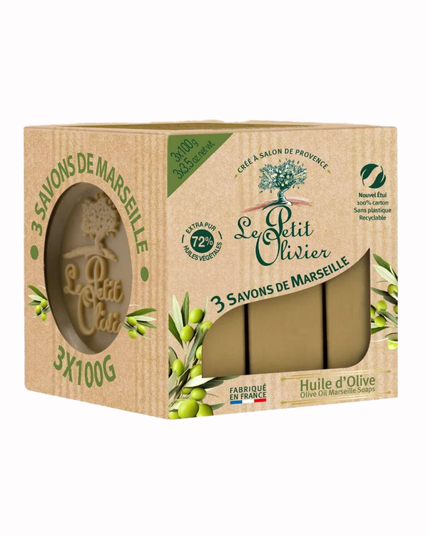 Naturseife mit Olivenöl 3 x 100 g