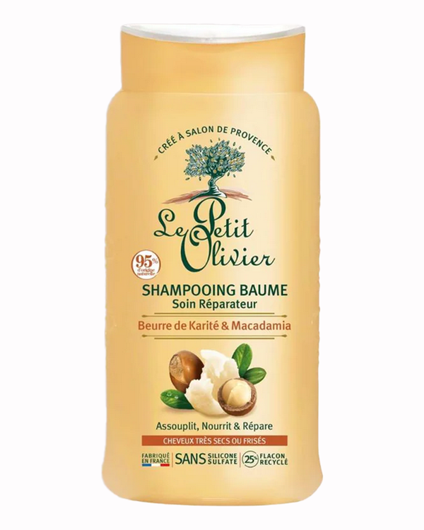 Shampoo für sehr trockenes Haar mit Sheabutter und Macadamia 250 ml - Le Petit Olivier