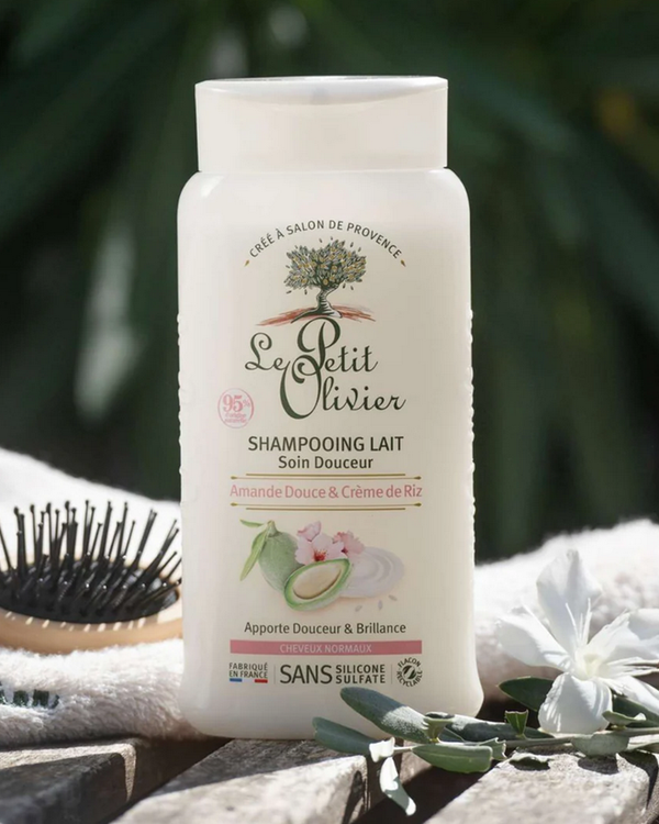 Shampoo für normales Haar süße Mandel & Reiscreme 250 ml - Le Petit Olivier