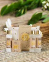 Reise-Set Duschgel,Shampoo,Bodylotion,Seife Honig