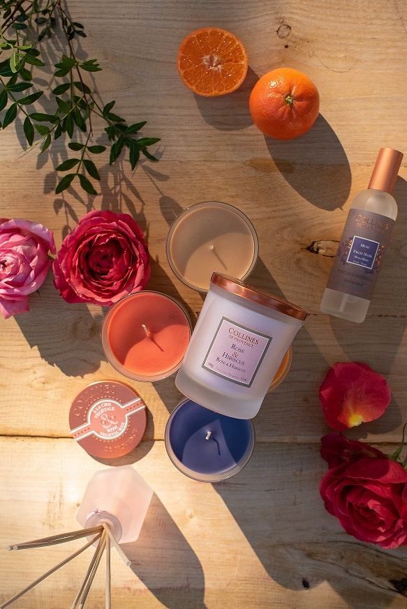 Duftkerze Rose & Hibiskus 180 g