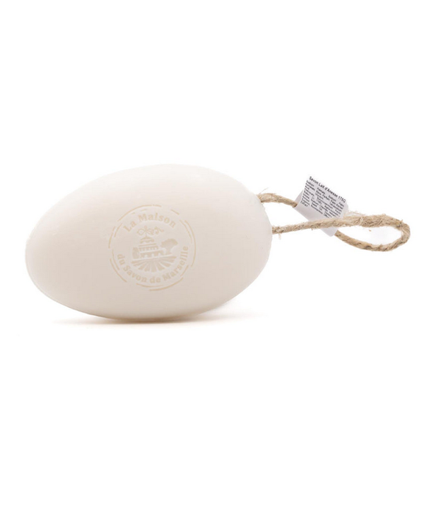 Ovale Seife mit Kordel Eselsmilch 175 g
