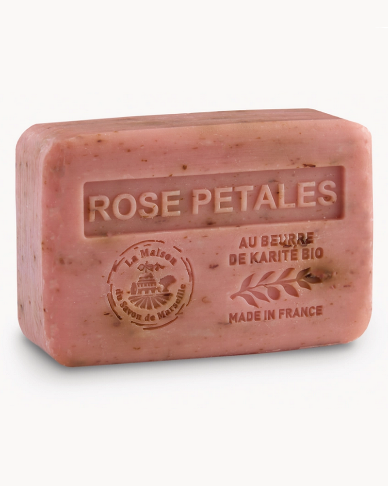 Feste Seife Rose m. Blüten 250 g