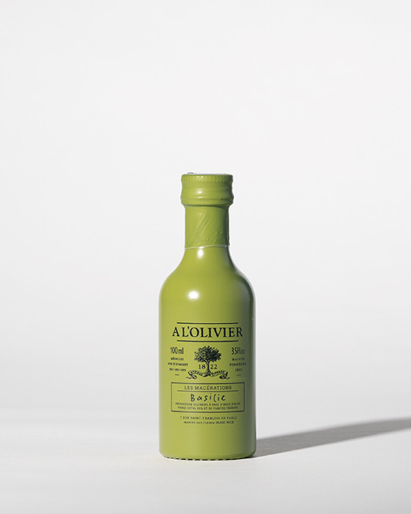 Olivenöl Basilikum (Glasflakon) 250 ml