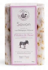 Eselsmilchseife Rose mit Rosenblüten 125 g