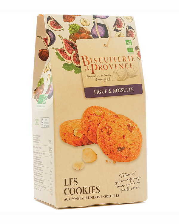 Bio Cookies mit Feigen & Haselnüssen 120 g - Biscuiterie de Provence