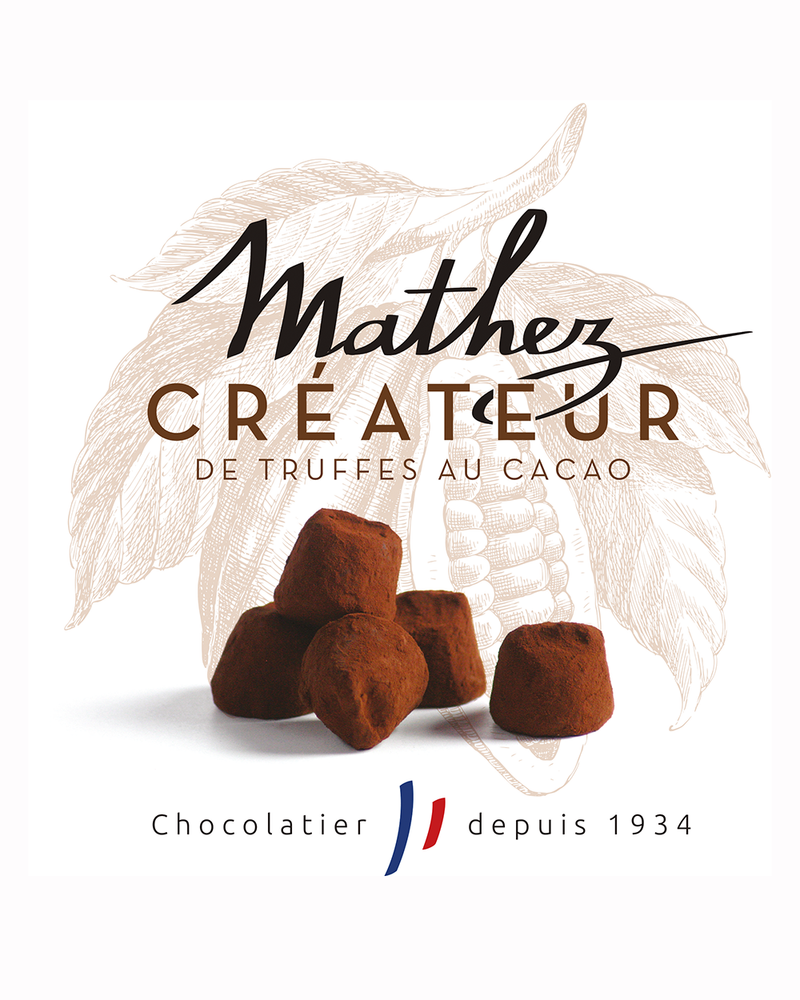 Schokoladentrüffel mit Salz aus Guérande in dekorativer Metallbox 250 g - Mathez