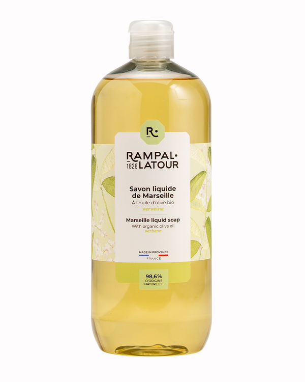 Flüssigseife Verveine-Olive 1 Liter Nachfüllflasche - Rampal Latour