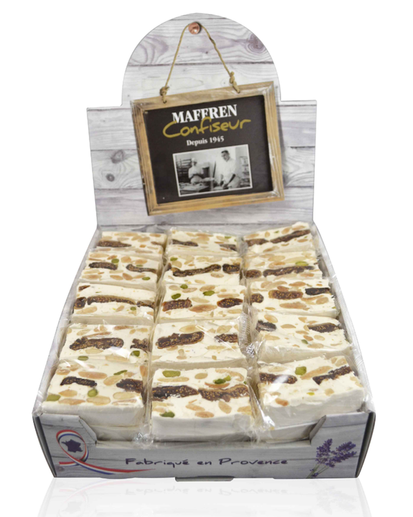 Nougat mit Mandeln, Pistazien, Feigen weich 25 g