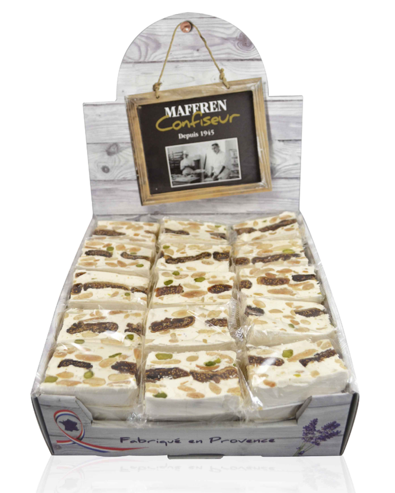 Nougat mit Mandeln, Pistazien, Feigen weich 25 g
