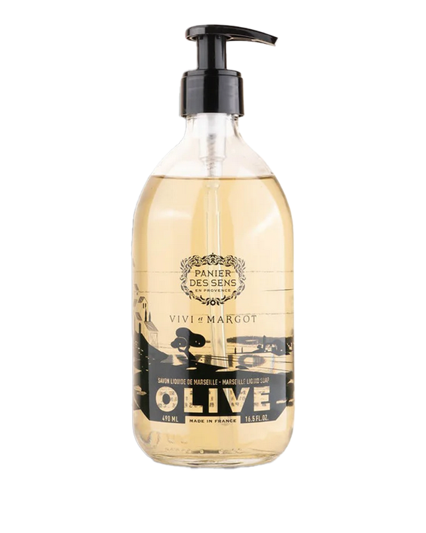 Flüssigseife Olive Glasflasche 490 ml
