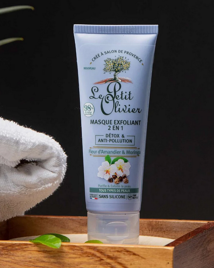 Peeling-Maske 2 in 1 Mandelblüte & Moringa 75 ml