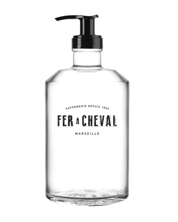 Pumpflasche aus Glas ohne Inhalt