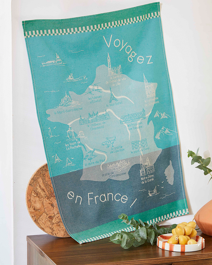 Geschirrtuch Jacquard Voyagez en France
