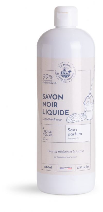 Schwarze Seife flüssig Lavendel 1 Liter