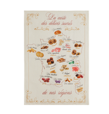 Geschirrtuch Leinen 'Carte gourmande'