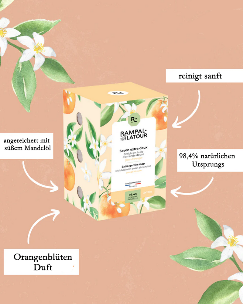 Seife Orangenblüte 3 x 125 g