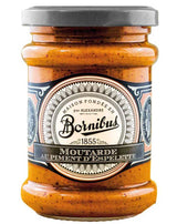 Bornibus Moutarde mit Piment d’Espelette würziger französischer Senf im Glas Feinkostspezialität von Maison Bornibus 1855