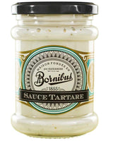 Bornibus Sauce Tartare im Glas mit schwarzem Schraubdeckel.