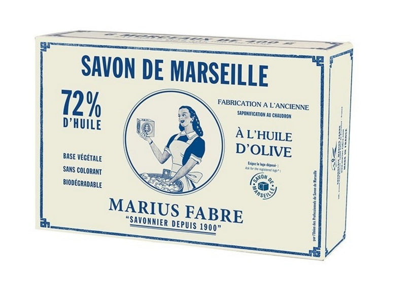 6er Seifenset mit echter Marseiller Kernseife aus Olivenöl 6 x 400 g im Karton