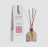 Collines de Provence Duftbouquet Kirschblüte 100 ml mit Glasflakon, Duftstäbchen und weißer Geschenkverpackung auf hellem Hintergrund.