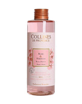 Collines de Provence Duftdiffuser Nachfüller Rose & Hibiskus in eleganter Flasche für langanhaltenden floralen Raumduft.