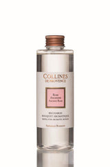 Collines de Provence Duftdiffuser Nachfüllung Antike Rose in transparenter Flasche mit kupferfarbenem Schraubverschluss