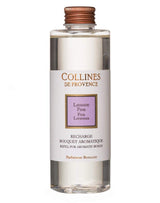 Collines de Provence Duftdiffuser Nachfüllung Feiner Lavendel in transparenter Flasche mit kupferfarbenem Schraubverschluss