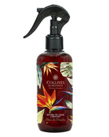 Waeschespray Fleur de Paradis mit Zerstäuber von collines mit schwarzem Zerstäuber Vorderansicht