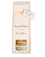 Durance Raumduft Diffuser Monoi-Blume 100ml in cremefarbener Verpackung mit dekorativem Duftetikett 