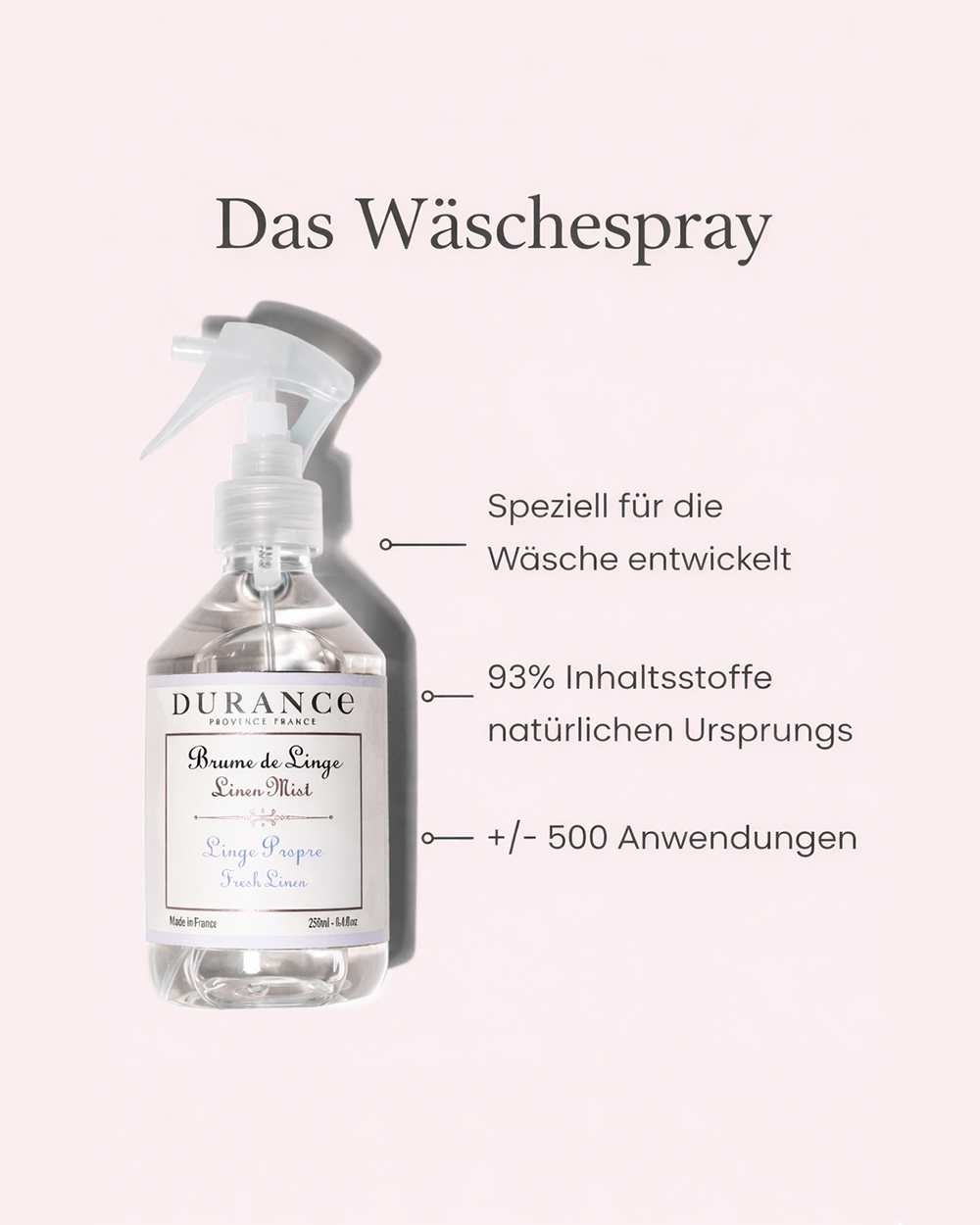 Wäschespray Frische Wäsche 250 ml – La Cigale