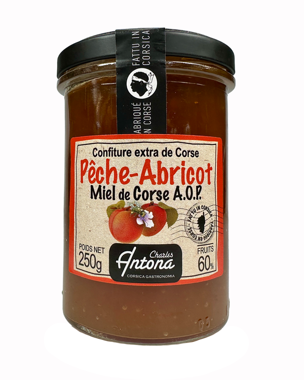 Konfitüre Pfirsich-Aprikose mit korsischem Honig 250 g