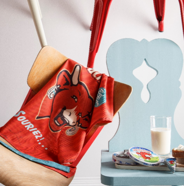 Geschirrtuch Jacquard 'La Vache qui rit' Rouge