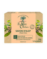 Le Petit Olivier Aleppo Seife mit 70 % Olivenöl und 20 % Lorbeeröl in Originalverpackung
