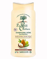Le Petit Olivier Creme-Shampoo mit Olivenöl, Sheabutter und Arganöl für trockenes und strapaziertes Haar