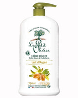 Le Petit Olivier Duschcreme mit Arganmilch in Pumpspender