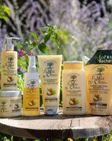 Le Petit Olivier Haarpflegeserie mit Haarmaske, Leave-in-Pflege, Entwirrspray, Spülung, Creme-Shampoo und Nachfüllbeutel mit Olivenöl, Sheabutter und Arganöl