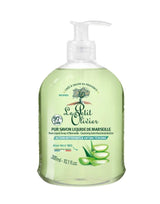 Le Petit Olivier Marseiller Flüssigseife mit Bio-Aloe Vera im Seifenspender mit reinigender und antibakterieller Wirkung.