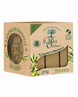 Le Petit Olivier Marseiller Seifen mit Olivenöl in einer Kartonverpackung