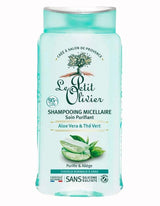 Le Petit Olivier Mizellen-Shampoo mit Aloe Vera und grünem Tee für normales bis fettiges Haar