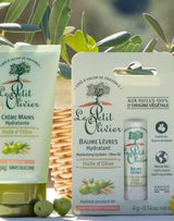 Le Petit Olivier Pflegeserie mit Handcreme und feuchtigkeitsspendendem Lippenbalsam mit Olivenöl