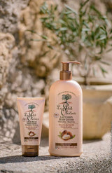 Le Petit Olivier Pflegeserie mit Körpermilch und reparierender Handcreme mit Sheabutter