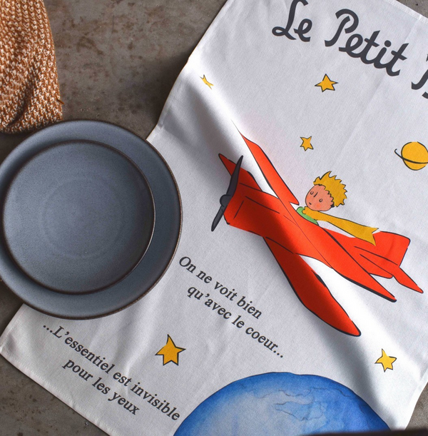 Geschirrtuch Jacquard 'Le Petit Prince Avion de St Ex'