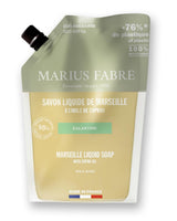 Marius Fabre Marseille Flüssigseife Wildrose Nachfüllbeutel mit Copraöl 98% natürlichen Ursprungs eco refill